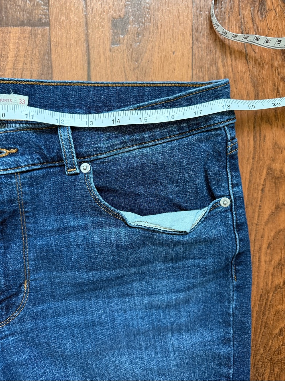 Women’s Blue Denim Jean Shorts - Picture 4 of 4